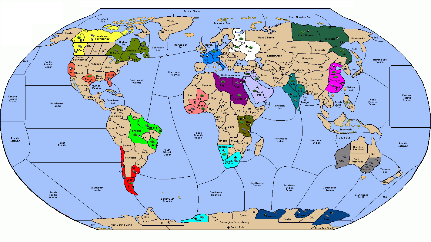 Map Of The Globe